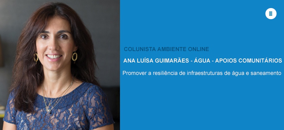 Colunista Ana Luísa Guimarães: Promover a resiliência das infraestruturas de água e saneamento
