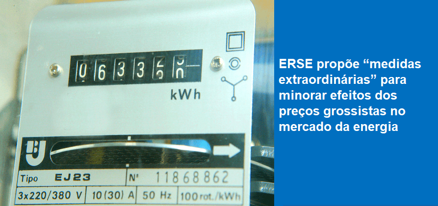 ERSE propõe “medidas extraordinárias” para minorar efeitos dos preços grossistas no mercado da energia