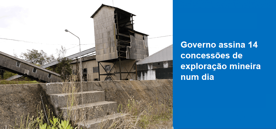 Governo assina 14 concessões de exploração mineira num dia