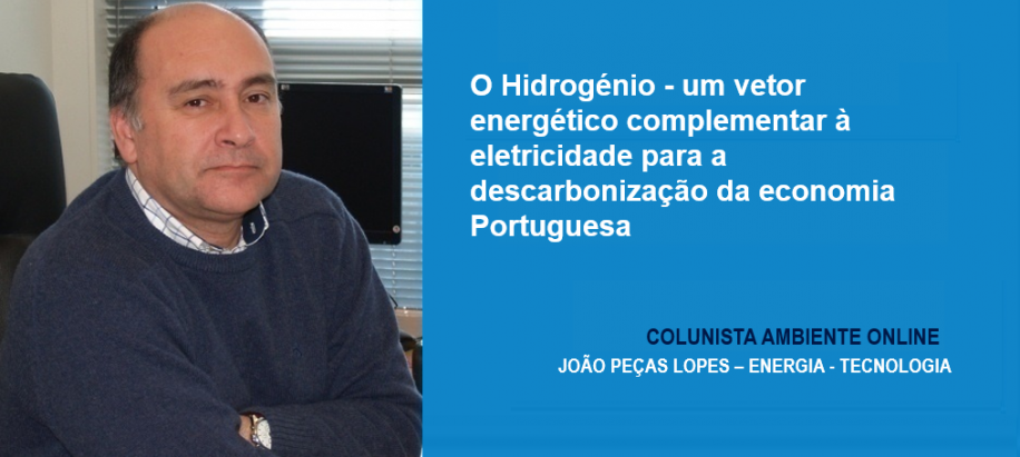 João Peças Lopes: O Hidrogénio - um vetor energético complementar à eletricidade para a descarbonização da economia Portuguesa
