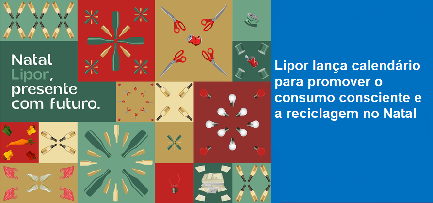 Lipor lança calendário para promover o consumo consciente e a reciclagem no Natal