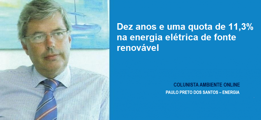 Paulo Preto dos Santos: Dez anos e uma quota de 11,3% na energia elétrica de fonte renovável 