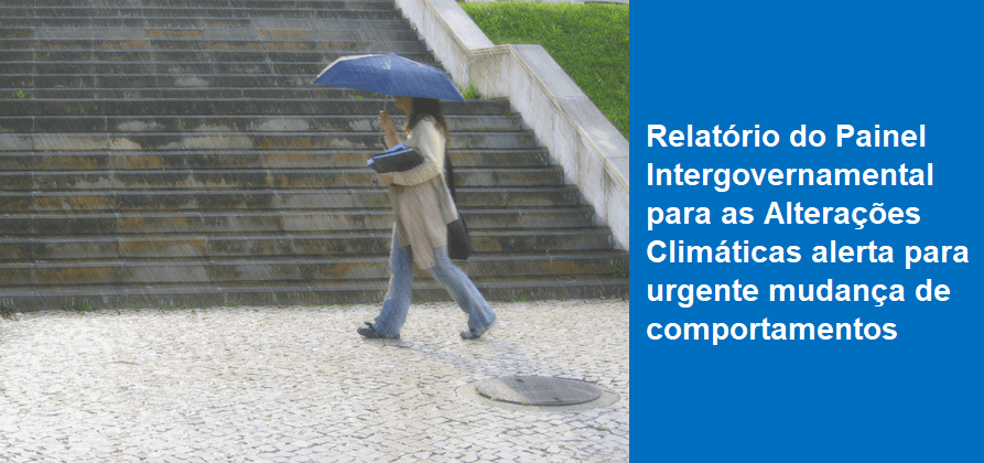 Relatório do Painel Intergovernamental para as Alterações Climáticas alerta para urgente mudança de comportamentos
