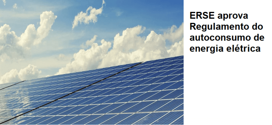ERSE aprova Regulamento do autoconsumo de energia elétrica 