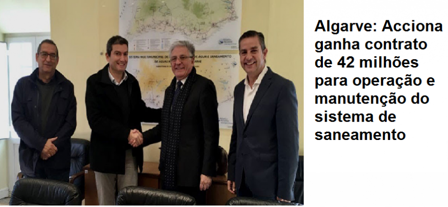 Algarve: Acciona ganha contrato de 42 milhões para operação e manutenção do sistema de saneamento