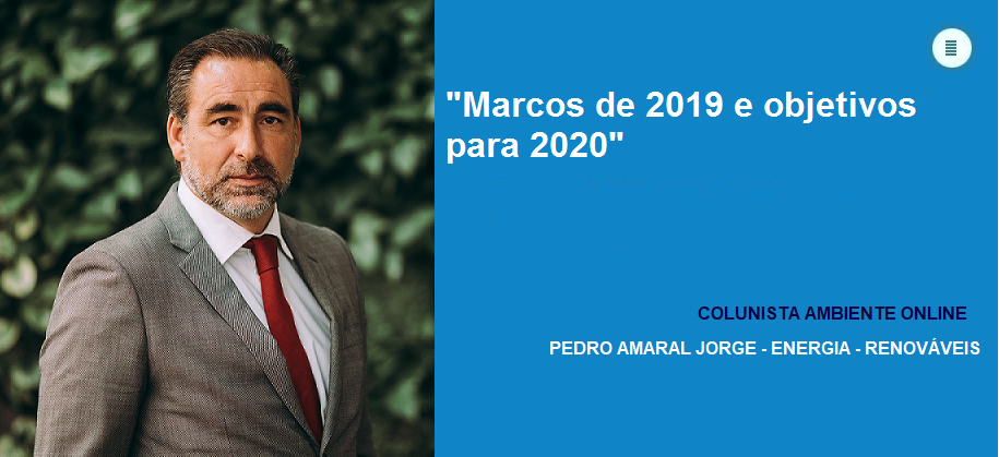 Colunista Pedro Amaral Jorge (Renováveis): Marcos de 2019 e objetivos para 2020