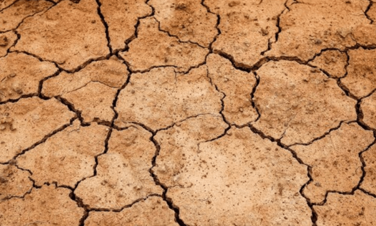 Abastecimento de água para agricultura da barragem de Bravura cortado devido à seca