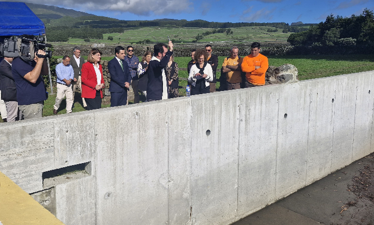 Açores: inaugurada empreitada de construção de bacias de retenção de caudais sólidos na Terceira